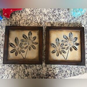 Set of Two Metal Wall Art “Island Themed”